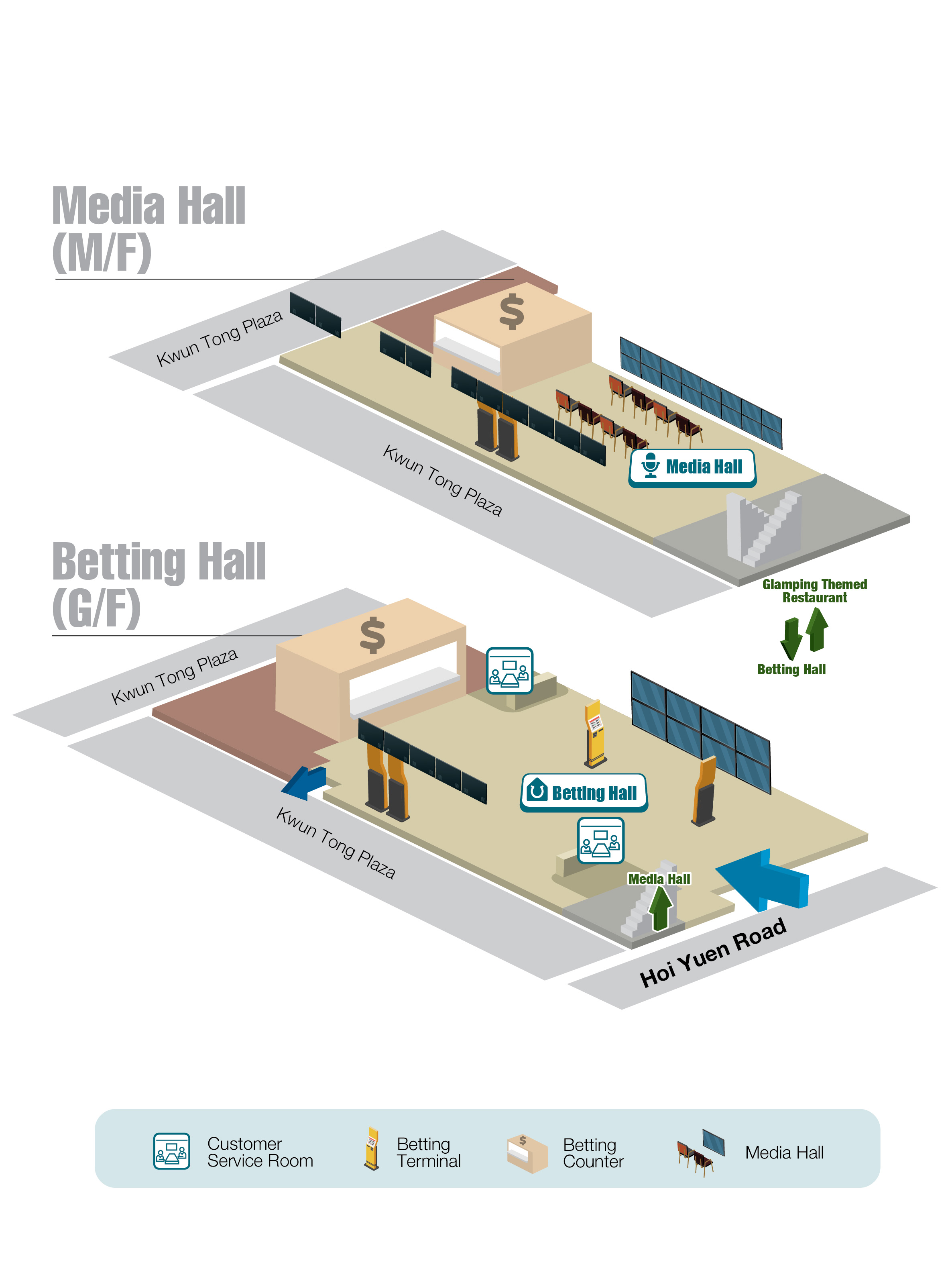 The winning route from Hoi Yuen Rd entrance